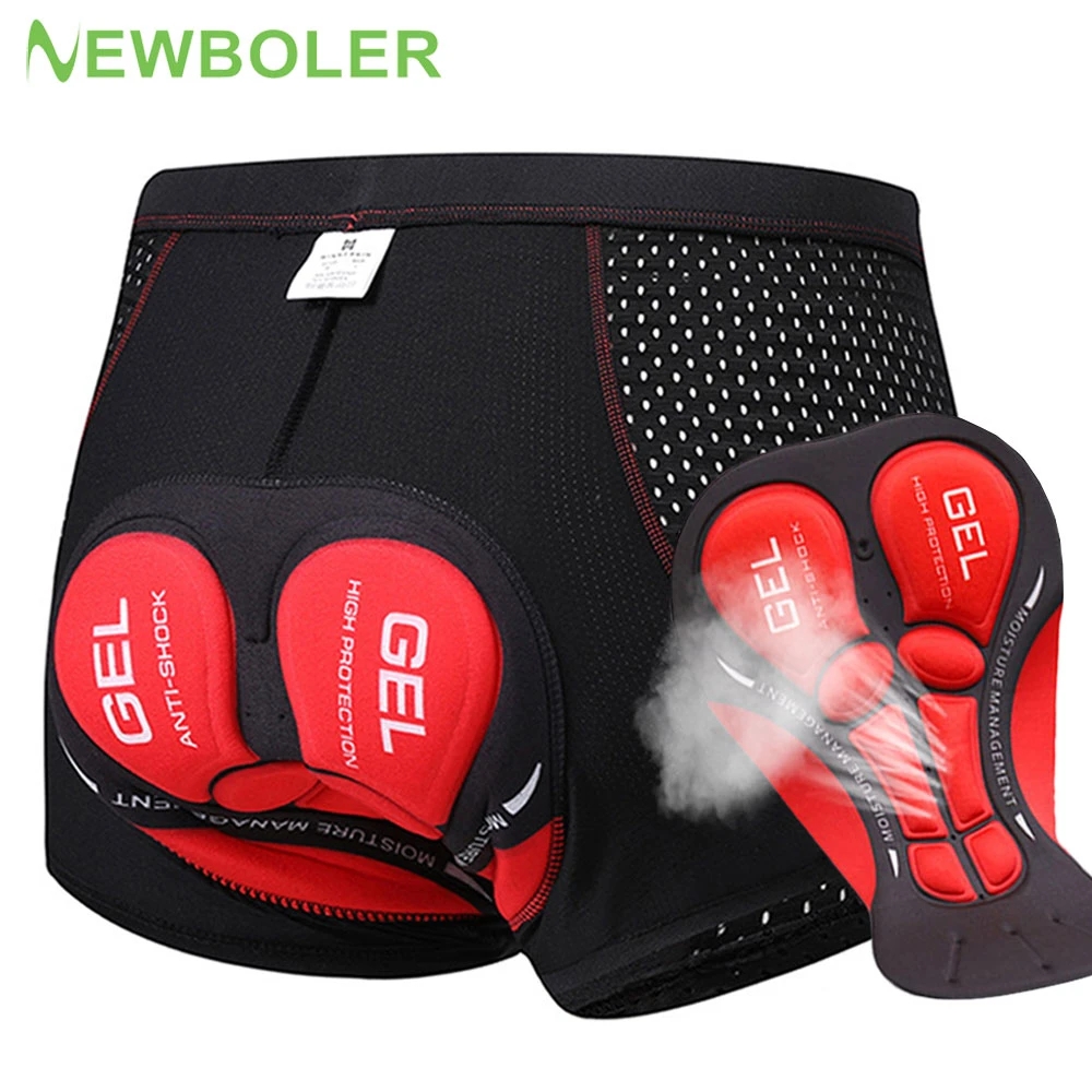 Padded Cycling Shorts 5D Gel - NEWBOLER spodenki rowerowe oddychająca siateczka bielizna