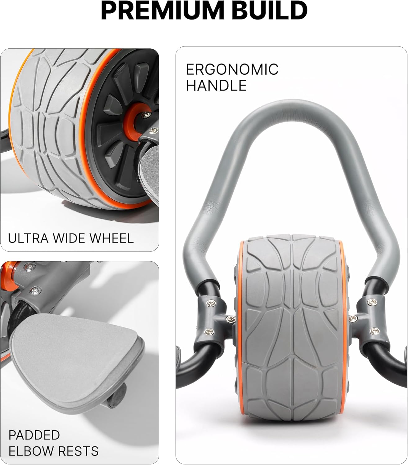 Kółko do ćwiczeń mięśni brzuch – Ab Roller Wheel With Elbow Support recenzja i cena
