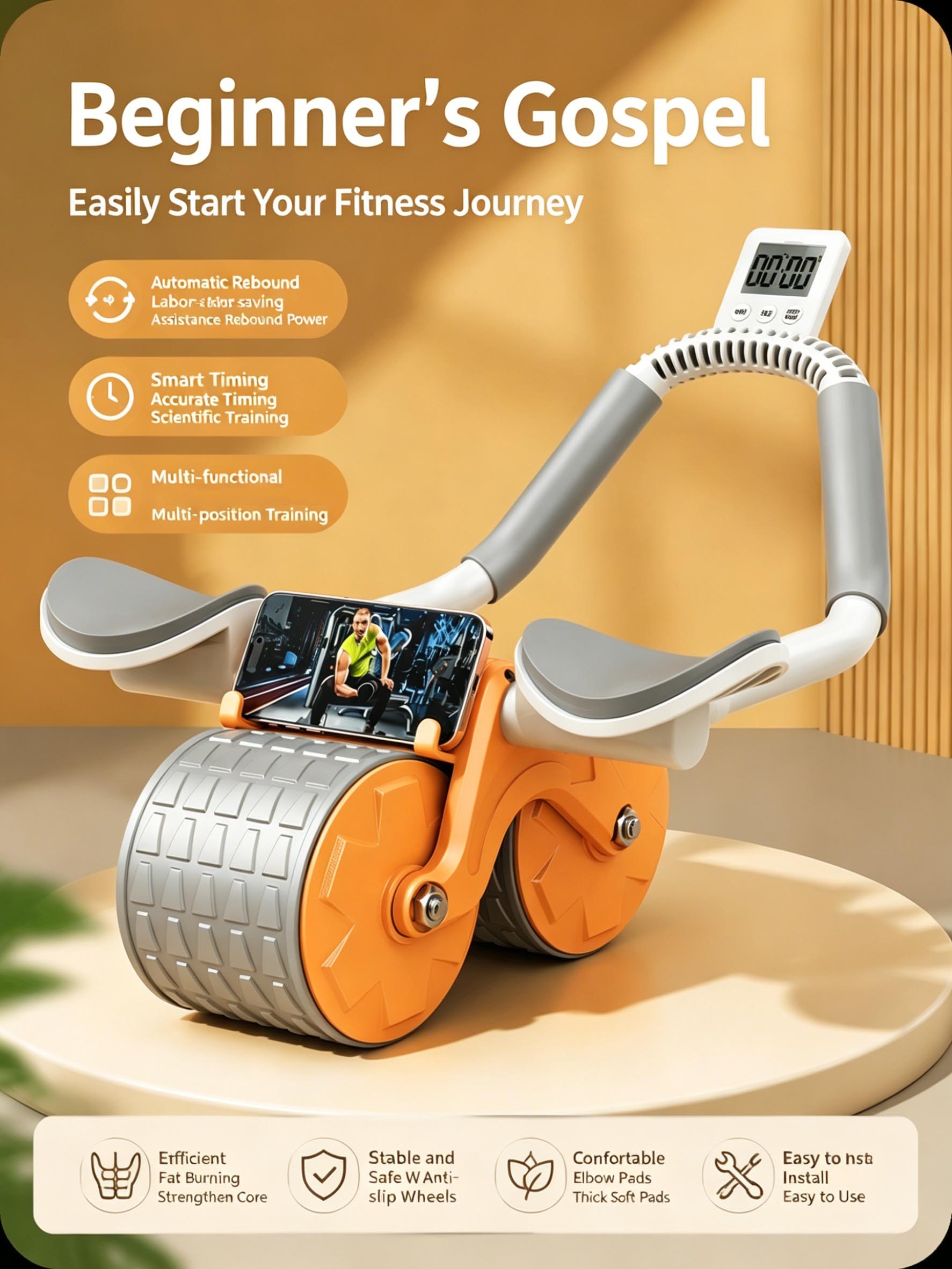 Wałek do ćwiczeń brzucha z pod – Ab Roller Wheel With Elbow Support recenzja i cena