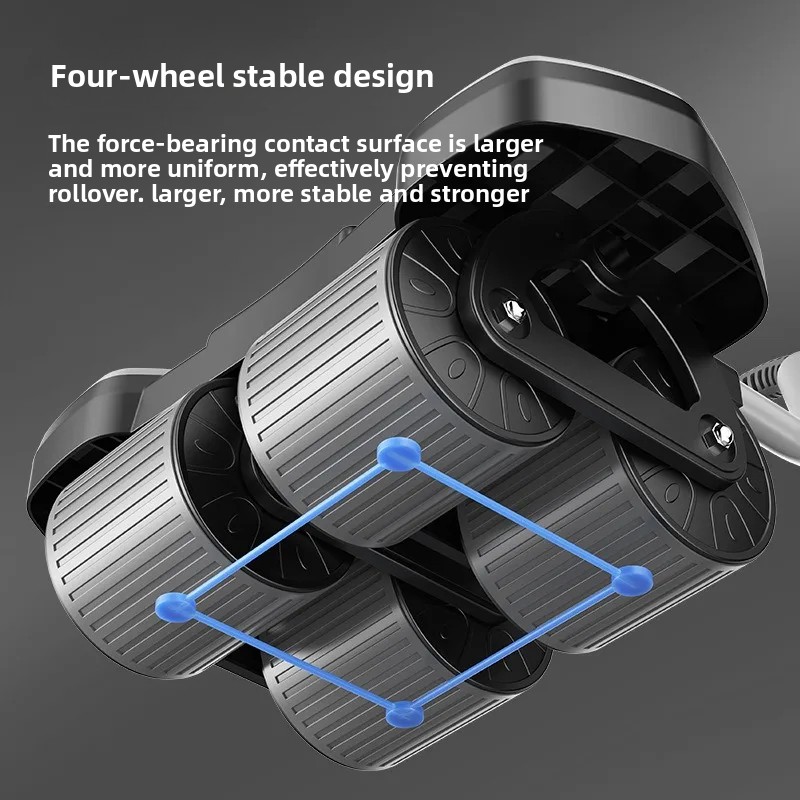 Czterokołowy wałek do ćwiczeń  – Ab Roller Wheel With Elbow Support recenzja i cena